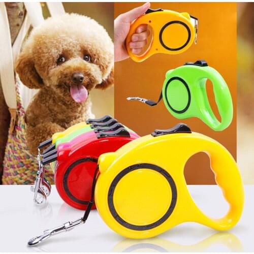 1Pcs 3M/5M Quality Automatic Extending Traction Rope Retractable Pet Dog Leashes Walking Leash Leads