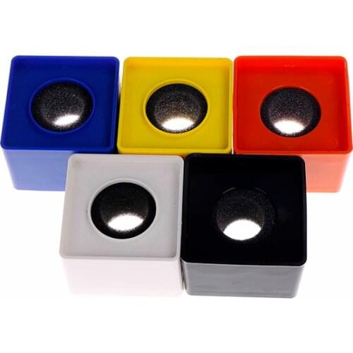 1pc High Quality ABS Square Shaped Interview KTV Mic Microphone Logo Flag Station