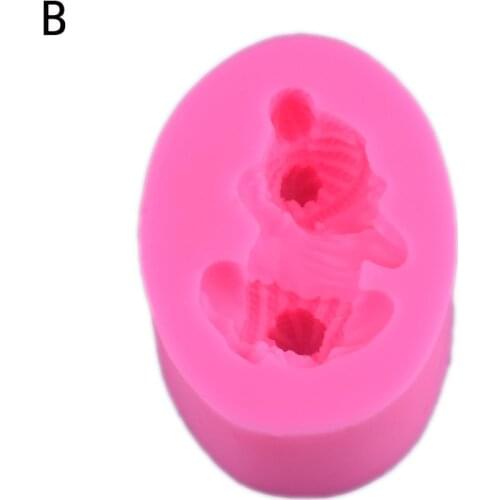 3D Sleep Baby Shape Silicone Cake Mold Flexible Baking Mould Cookie Jelly Chocolate Fondant Diy Sugar Mold Cake Decorating Tools