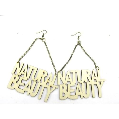 5pairs/lot Natural Beauty Dangle Wood Earrings