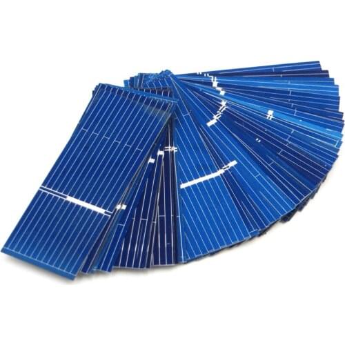 50pcs x Solar Panel Painel Cells DIY Charger Polycrystalline Silicon Sunpower Solar Bord 52*19mm 0.5V 0.16W