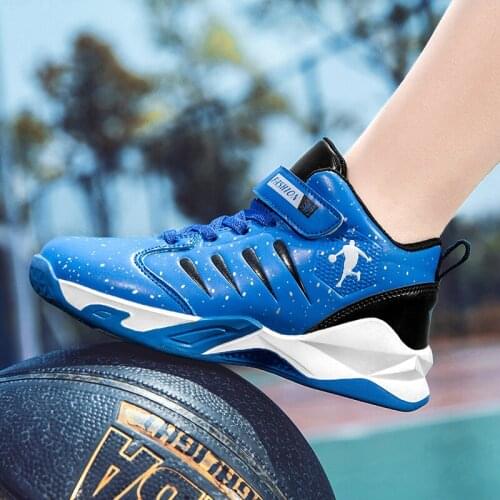 Basketball Children Shoes For Kids Sneakers Boys Casual Shoes GIrls Sneakers Leather Running Footwear Trainers Anti-slippery