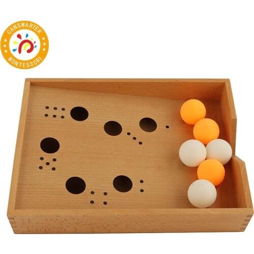 Baby Toy Montessori Wooden Blow Box Table Tennis Children House Toddlers Early Educational Preschool