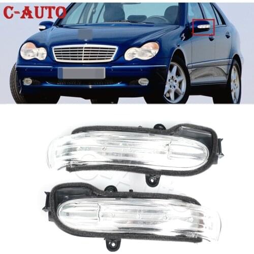 C-Auto Car Marker Light Door Wing Rearview Mirror Turn Signal Indicator Side Lamp For Mercedes Benz W203 4Door 2004-2007