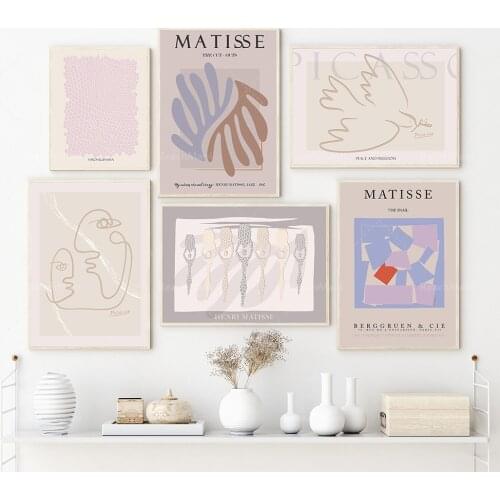 Matisse Picasso Kusama Exhibition Museum Print | Danish Pastel Wall Decor | Light colors posters | Wall Art | Wall Decor