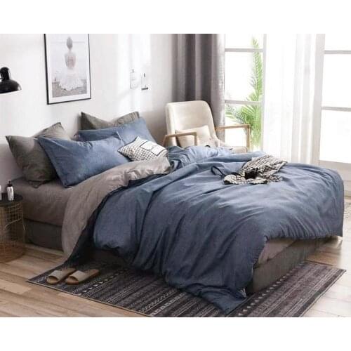 Solid Color Duvet Cover Set Queen, 3 Pcs Microfiber Bedding Set for Toddler Teens Kids Adult, Lightweight Durable Reversible