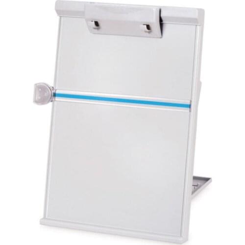 Monitor Mount Gray, Adjustable Document Holder & Sticky Notes Organizer - Holds Copy Paper, Photos, Notes & Business Cards
