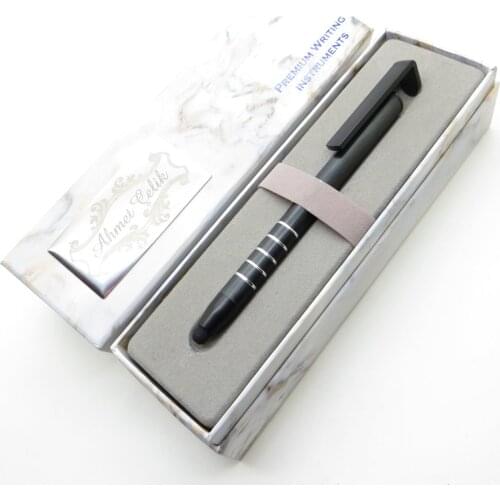 Wings Marble T486 Telefon Handle, Black Touch Ball Pen | İsme Special Pen | Gift Pen