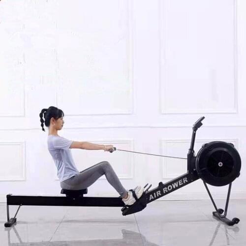 LCD Display Metal Track Home Smart Fitness Equipment Wind Resistance Gym Commercial Foldable Rowing Machine