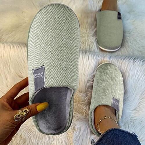 Men Slippers Memory Foam Slippers Men Home 2021 Winter Non Slip Male House Shoes Stripe Unisex Casual Indoor Shoes Plus Size