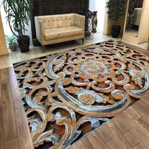 Atlas 185 Patterned Non Slip Floor Carpet,Teens Carpet Modern Carpet,3d Digital Printing Carpet, turkish Rug,Soft Carpet