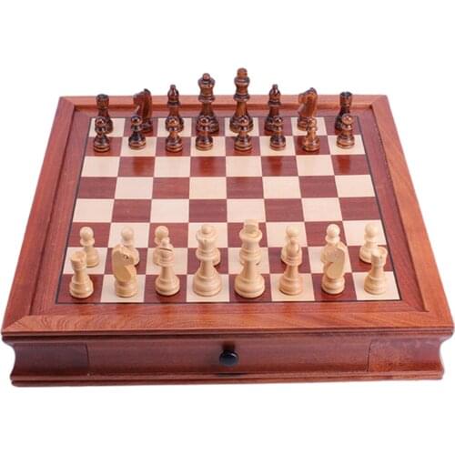 Top Quality Wooden Magnetic Chess Set Solid Wood Chessboard Magnetic Pieces Entertainment Board Game for Both Kids and Adults