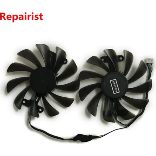 2pcs/lot GTX1070/1080 GPU video cards cooler VGA fan For ELSA GeForce GTX 1070 GTX1080 8GB GLADIAC Graphics Card cooling