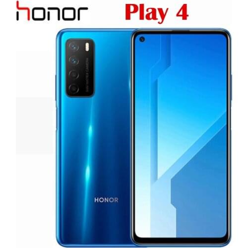 Official New Original Honor Play 4 5G Mobile Phone MTK Tianji 800 Octa Core 4300Mah 22.5W Super Charge 6.8inch 64MP Rear Camera