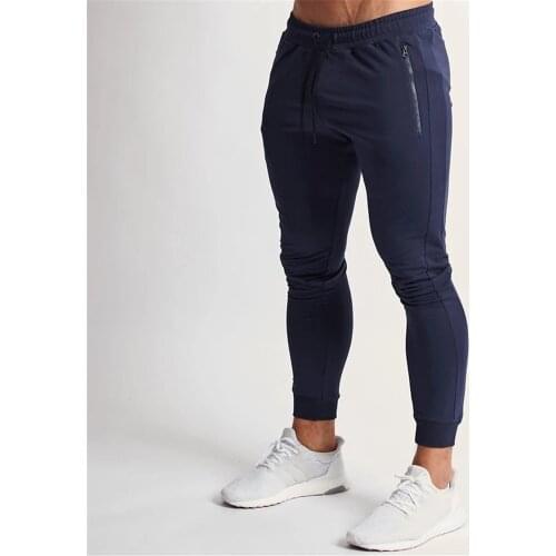 Autumn Joggers Pants Men Cotton Running Sweatpants Solid Trackpants Gym Fitness Training Trousers Male Sports Workout Bottoms