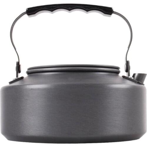 1.1L Portable Outdoor Water Kettle Camping Hiking Travel Coffee Pot Water Kettle Teapot Aluminum With Mesh Bag