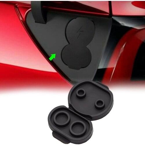 Charging Port Dust Plug for Tesla Model 3 2017-2020 Silicone Waterproof Dustproof Protective Cover for EU/US Version