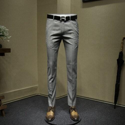 Мужские брюки в клетку QIEKE China At AliExpress