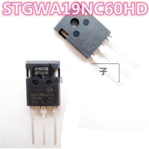 STGWA19NC60HD GWA19NC60HD STGWA19NC60 GWA19NC60 TO-247 IGBT transistor Tested good quality