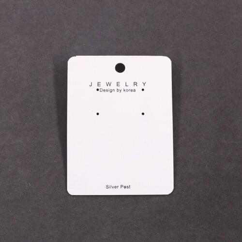 500Pcs/lot Earring Display Card Jewelry Accessories Paper PVC Drop Stud Earrings Cards Holder Card Tags 6x8cm