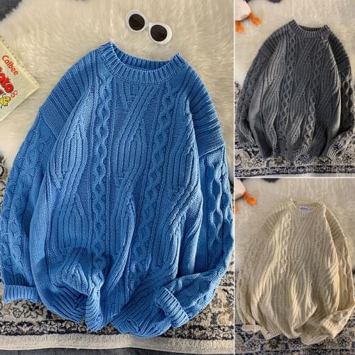 Harajuku Knitted Sweater Men Clothing Winter Pullover Men Sweater Fashion Harajuku Clothes Hip Hop 2XL 2021 New Arrivals D226