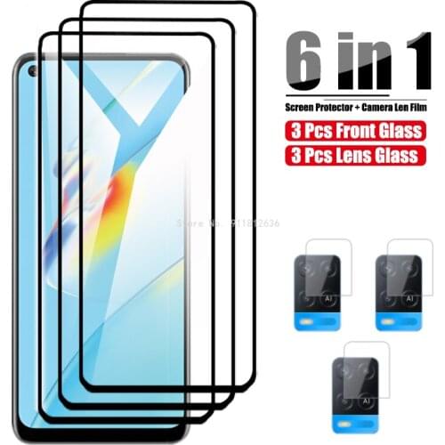 Protection Glass For Oppo A54 A74 Camera Lens Tempered Glass For Oppo A54 A94 4G Screen Protector Protective Film OppoA74 5G