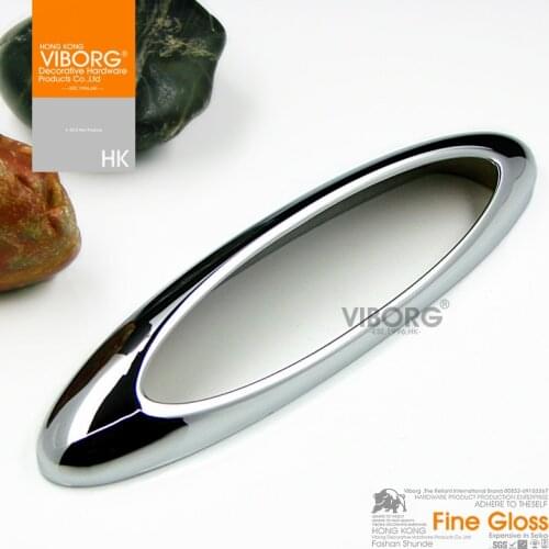 1 piece) 128mm VIBORG Top Quality Zinc Alloy Kitchen Cabinet Cupboard Door Handles Pull Drawer Pulls Handle, chrome, SA-663A