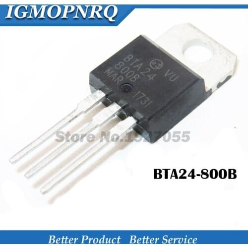 10PCS BTA24-800B TO-220 BTA24-800 TO220 BTA24 24-800B