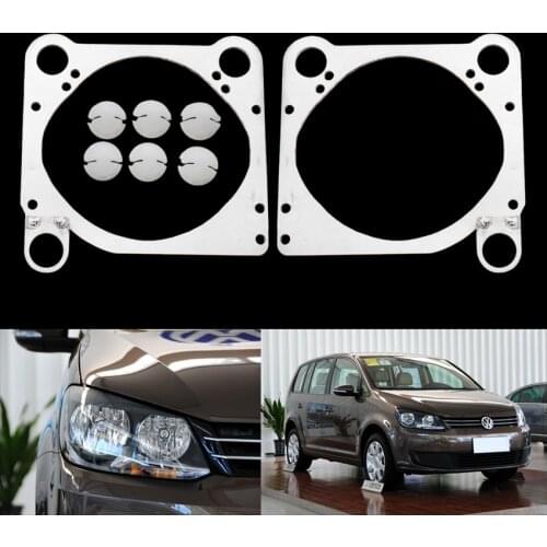 Taochis Car-Styling frame adapter module DIY Bracket Holder for VW Volkswagen Touran 2013 2015 Hella 3 5 Projector lens