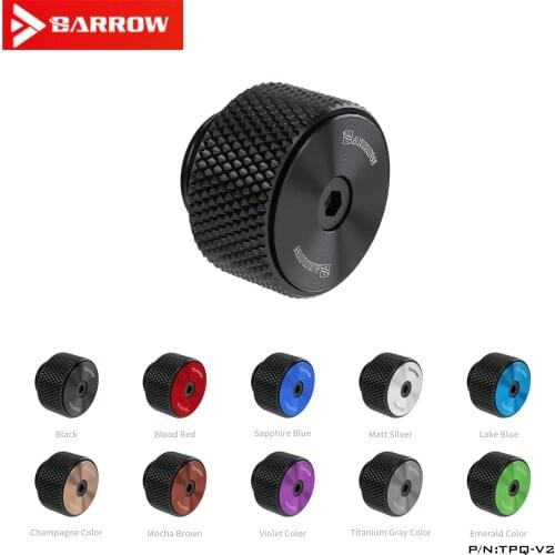 Barrow G1 / 4 black / silver / white multi-color new CD pattern manual exhaust valve computer water-cooled vent valve TPQ-V2