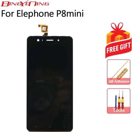 BingYeNIing New Original For Elephone P8 Mini Touch Screen + LCD Display Assembly Replacement