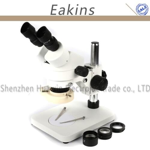 Binocular Stereo Microscope Industrial Microscope Continuous Zoom 3.5X-90X+0.5X 2.0X Auxiliary Objective Lens +56 LED Lights