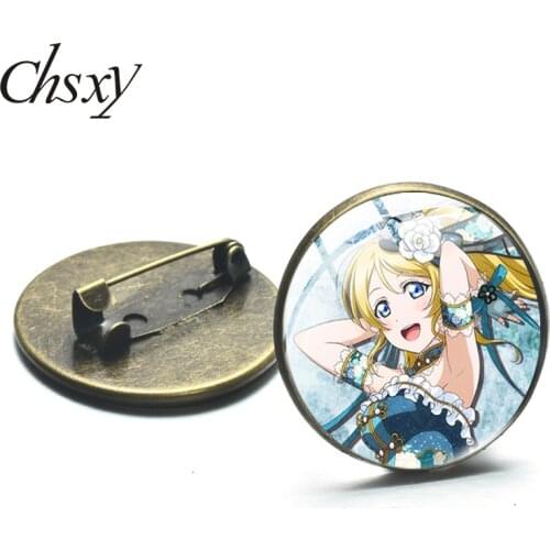 SONGDA- Anime Characters Art Picture Photo Brooch Cute Fashion Decorative Brooch Charm Metal Pin Badge For Girl