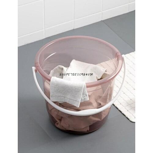 Household Transparent Bucket Portable Plastic Large Student Dormitory Thickened Water Storage Bucket Large Capacity Washing Buck