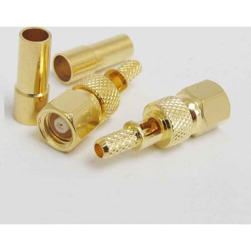 SMC Female Crimp RF Connector with Window for RG174 RG179 RG316 RG188 Cable