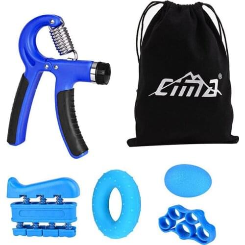 Grip Strength Trainer Kit 5 Pack,Workout Trainer Adjustable Resistance Hand Gripper,Finger Strength Exerciser, Hand Strengthener