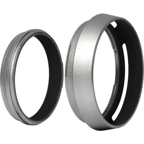 Filter Adapter Ring + Aluminum metal Lens Hood for Fujifilm Fuji FinePix X100 Replace LH-X100 LF91