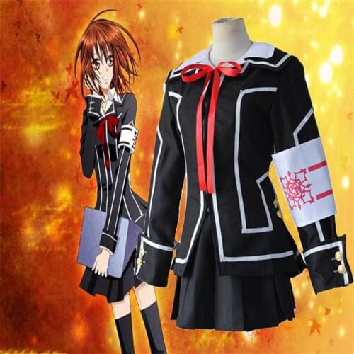 Anime Vampire Knight Cospay Costumes Yuuki Cross Cosplay Costume Black Uniforms Halloween Party Game Women Cosplay Costume