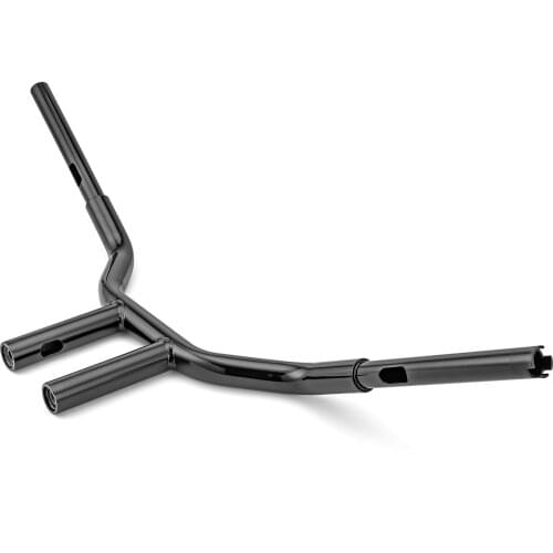 Motorcycle Accessories 10" Gloss Black Handlebar T Bar For Harley-Davidson Dyna Softail Sportster Model 1996-2021 Seamless Steel