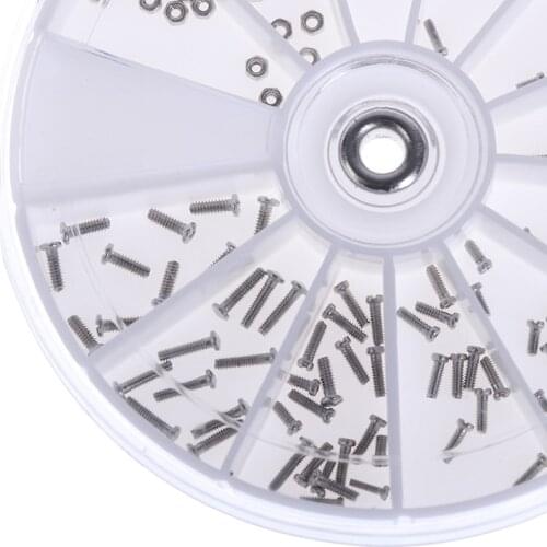 1box Assortment Screws Nuts Pads Set Box Set For Glasses Sunglass Watch Clock Parts Repair Kit Tools Glasses Leg Screw Kit