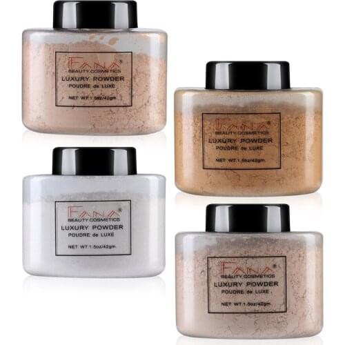 1Pc Natural Face Makeup Smooth Skin Long-lasting Loose Powder Oil Control Waterproof Mineral Fixed Make Up Setting Powder