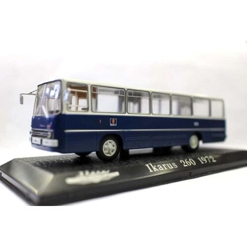 NEW Editions Collections Atlas 1/76 Ikarus 260 1972 Bus Diecast Model Matel Blue