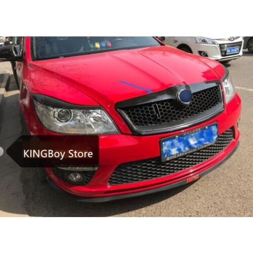 ABS Original authentic car Front Grille Around Trim Racing Grills Trim for Skoda New Octavia RS 2010-2015
