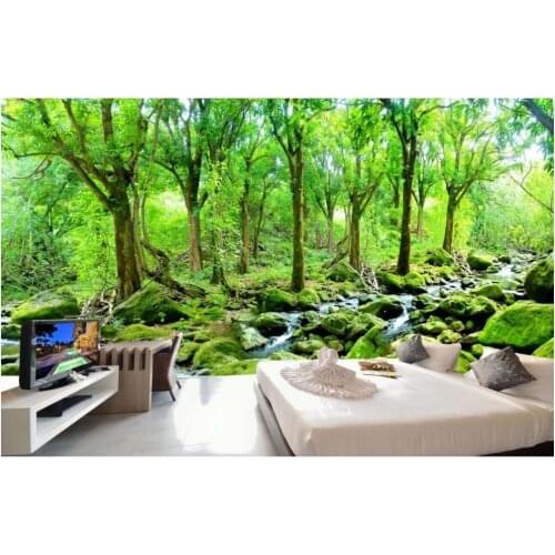 Custom 3d wallpaper Oil painting forest landscape painting photo wall murals wallpaper 3d wallpaper for room