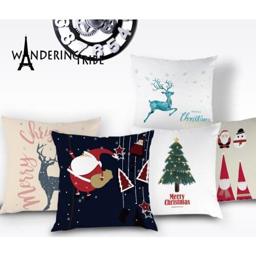 Merry Christmas Decoration for Home Santa Claus Reindeer Pillow Case Christmas Xmas Navidad Happy New Year 2020 Christmas Tree