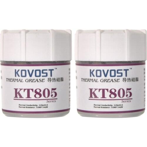 KOVOST KT805 Thermal Paste Silicone Grease CPU Thermal Paste Desktop Notebook Image Chip Silicone Thermal Paste(2 Pcs)