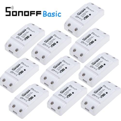 5 pcs/10 pcs Sonoff Basic R2 Smart Switch Universal type WiFi Outlet Plug DIY Module smart home Works with Alexa Google home