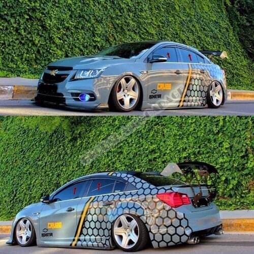 For CHEVROLET CRUZE Rain Wind Deflector 2008-2016 Sunshade Curtains Car Windshield Auto Accessory Universal Spilitter Mud Flaps