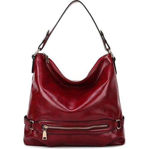 High Quality Handbag Shoulder Bags Tote Bag Oil Wax Leather Handbag Fashion Crossbody Bags for Women 2021 Luxury Designer