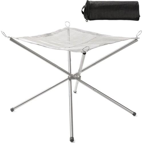 High-quality Outdoor Grill Net with Legs Foldable BBQ Grill Grate Lightweight Camping Table for Outdoor Cooking